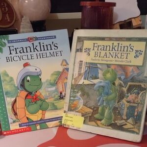Franklin's Bicycle Helmet and Blanket Books